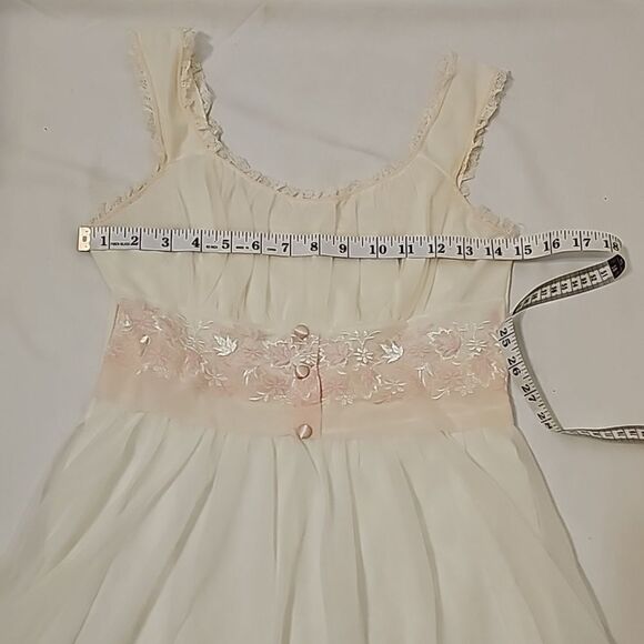 Vintage 1950s Gotham Gold Stripe Nightgown size 32 - Picture 6 of 10